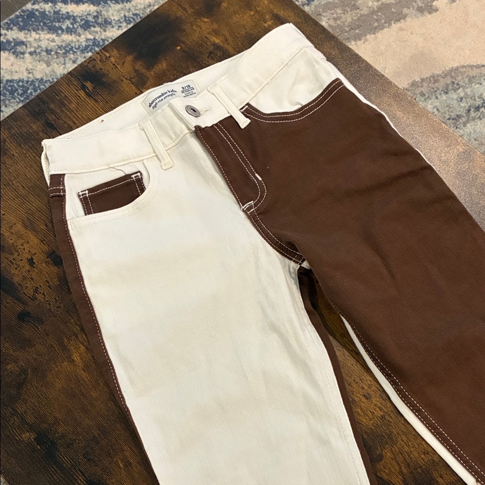Abercrombie Kids High-Rise Straight Leg Jeans for Girls